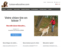 Tablet Screenshot of laisse-educative.com